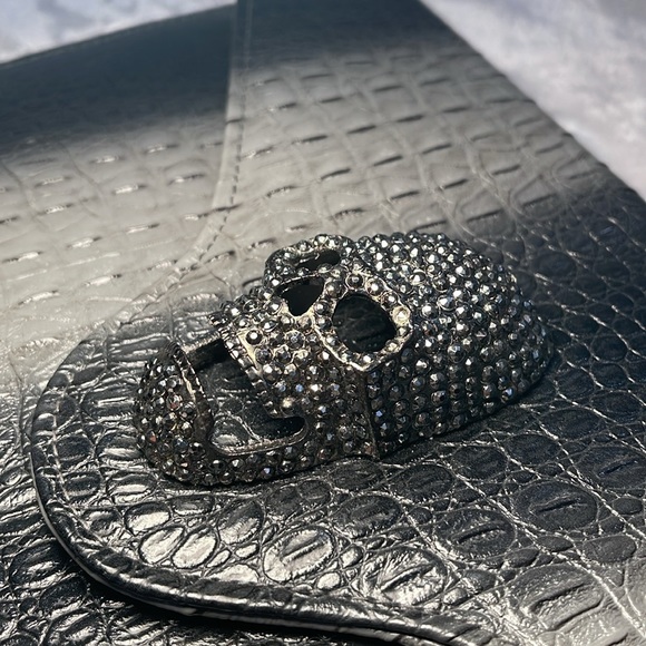 Skull clutch purse dark grey/grey - Picture 9 of 11
